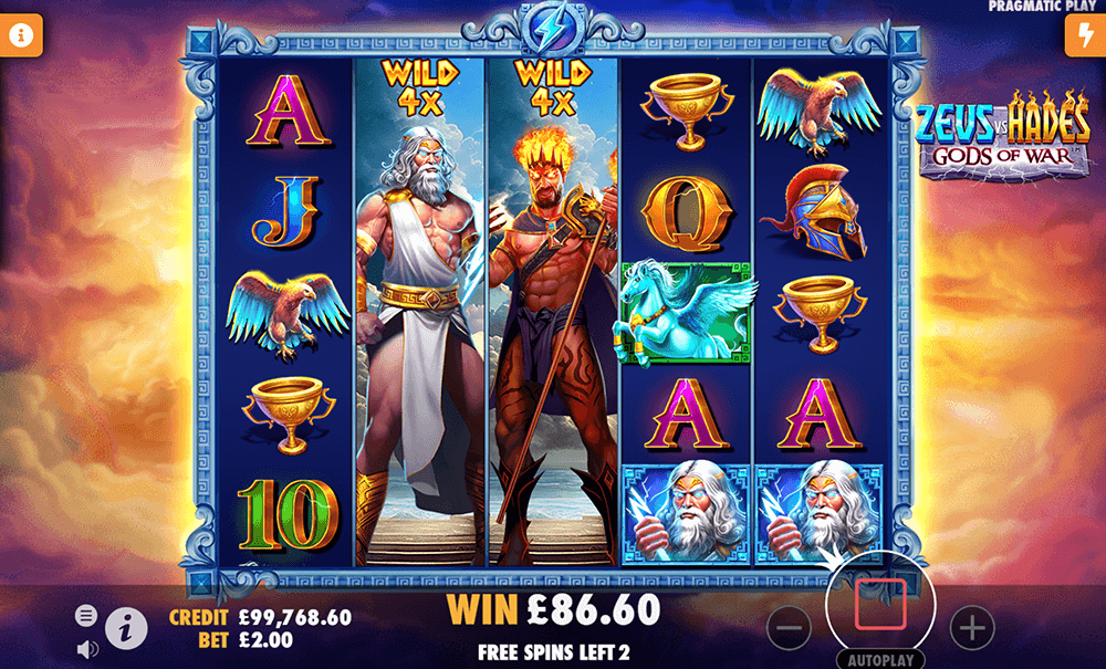 zeus vs hades wild symbols